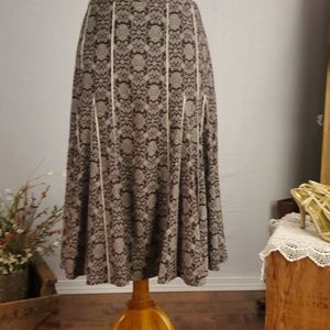 Anne Taylor Loft boho midi skirt, size 4
